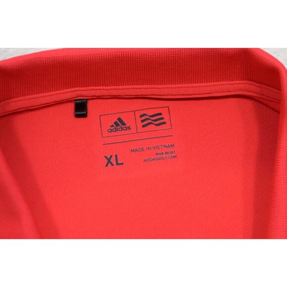 Adidas Golf Polo USA Golf Athletic Red Short Sleeve Shirt Mens Size XL - Picture 9 of 10